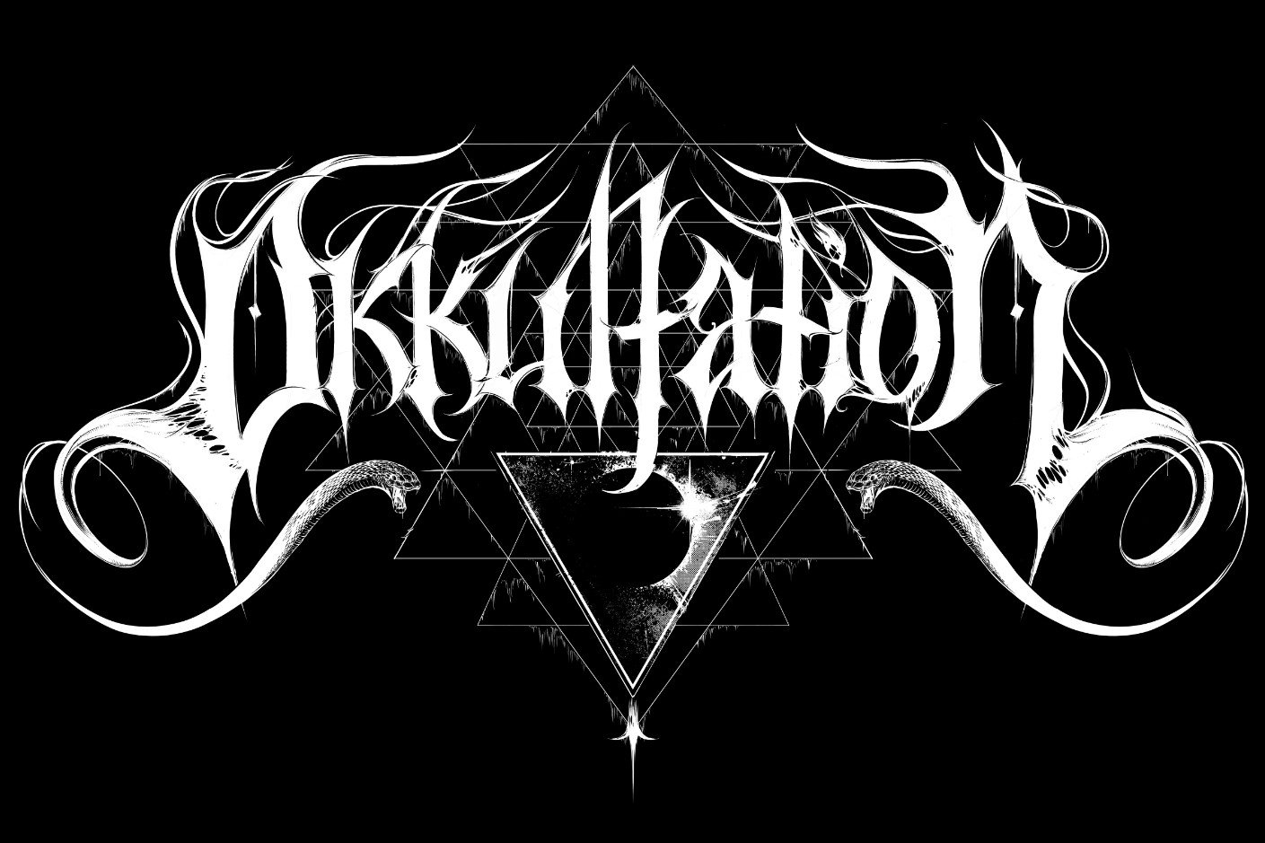 Okkultation black metal logo